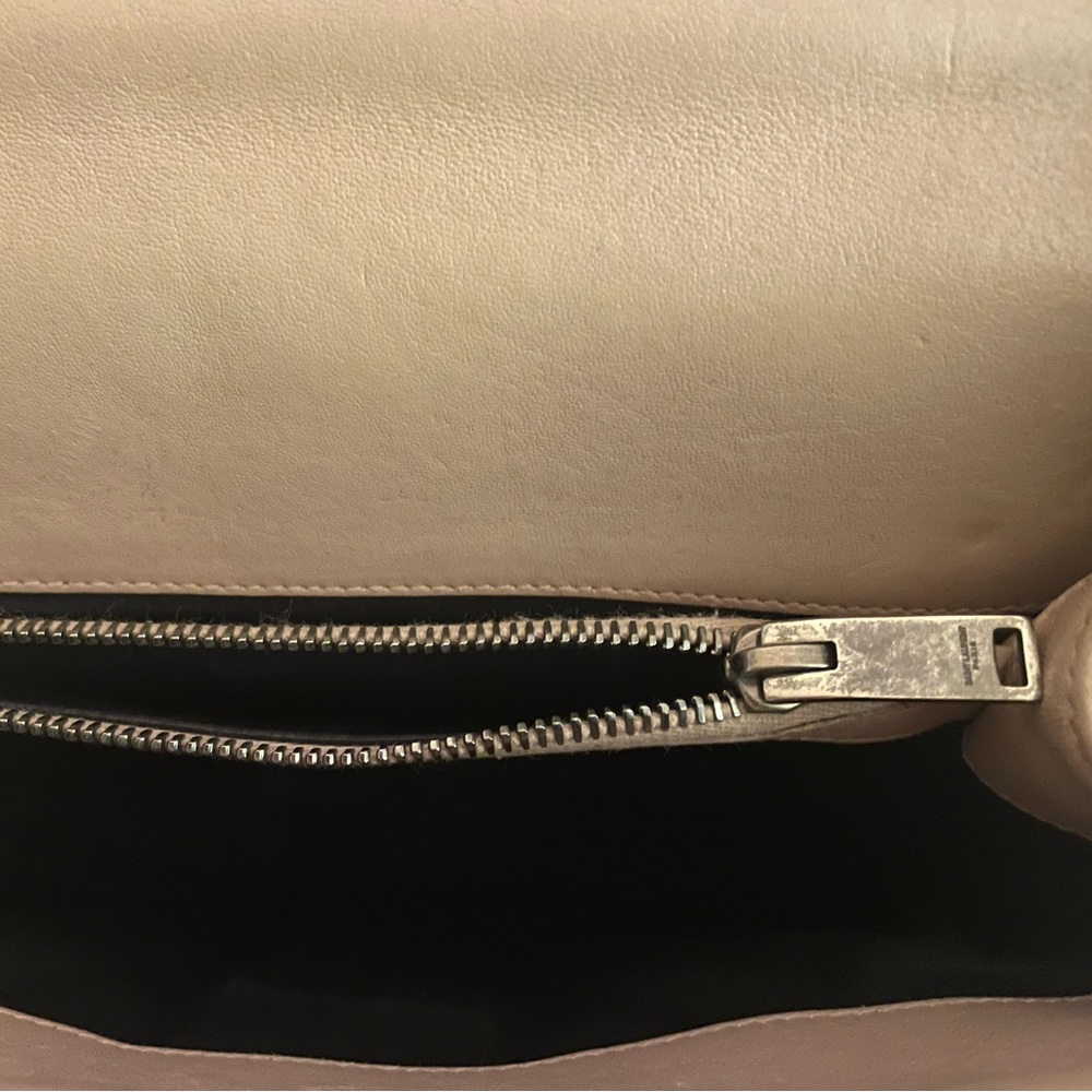 YSL medium college bag in beige color - Picture 10 of 14